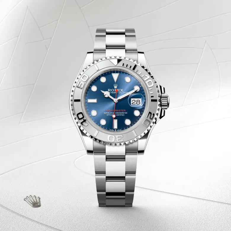 rolex yacht-master in rolesium - combination of oystersteel and platinum, m126622-0002 - Date & Time