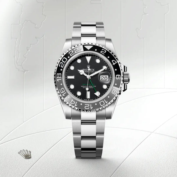 rolex gmt-master ii in oystersteel, m126710grnr-0004 - Date & Time