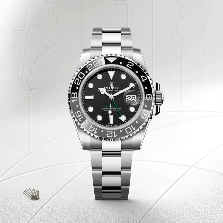 rolex gmt-master ii in oystersteel, m126710grnr-0004 - Date & Time
