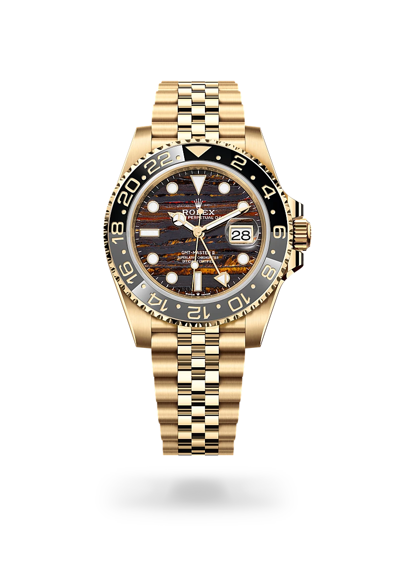 rolex gmt-master ii in 18 ct yellow gold, m126718grnr-0002 - Date & Time