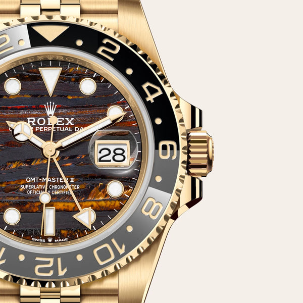 rolex gmt-master ii in 18 ct yellow gold, m126718grnr-0002 - Date & Time