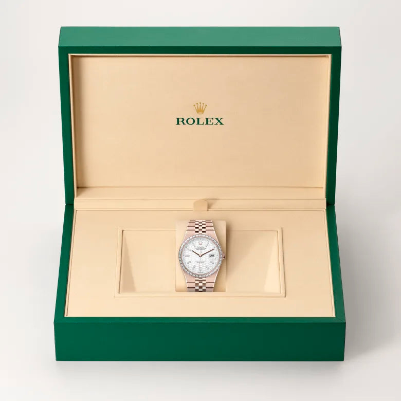 rolex land-dweller in 18 ct everose gold, m127385tbr-0003 - Date & Time