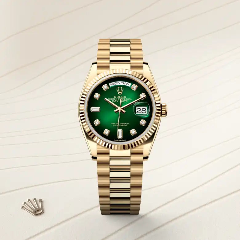rolex day-date in 18 ct yellow gold, m128238-0069 - Date & Time