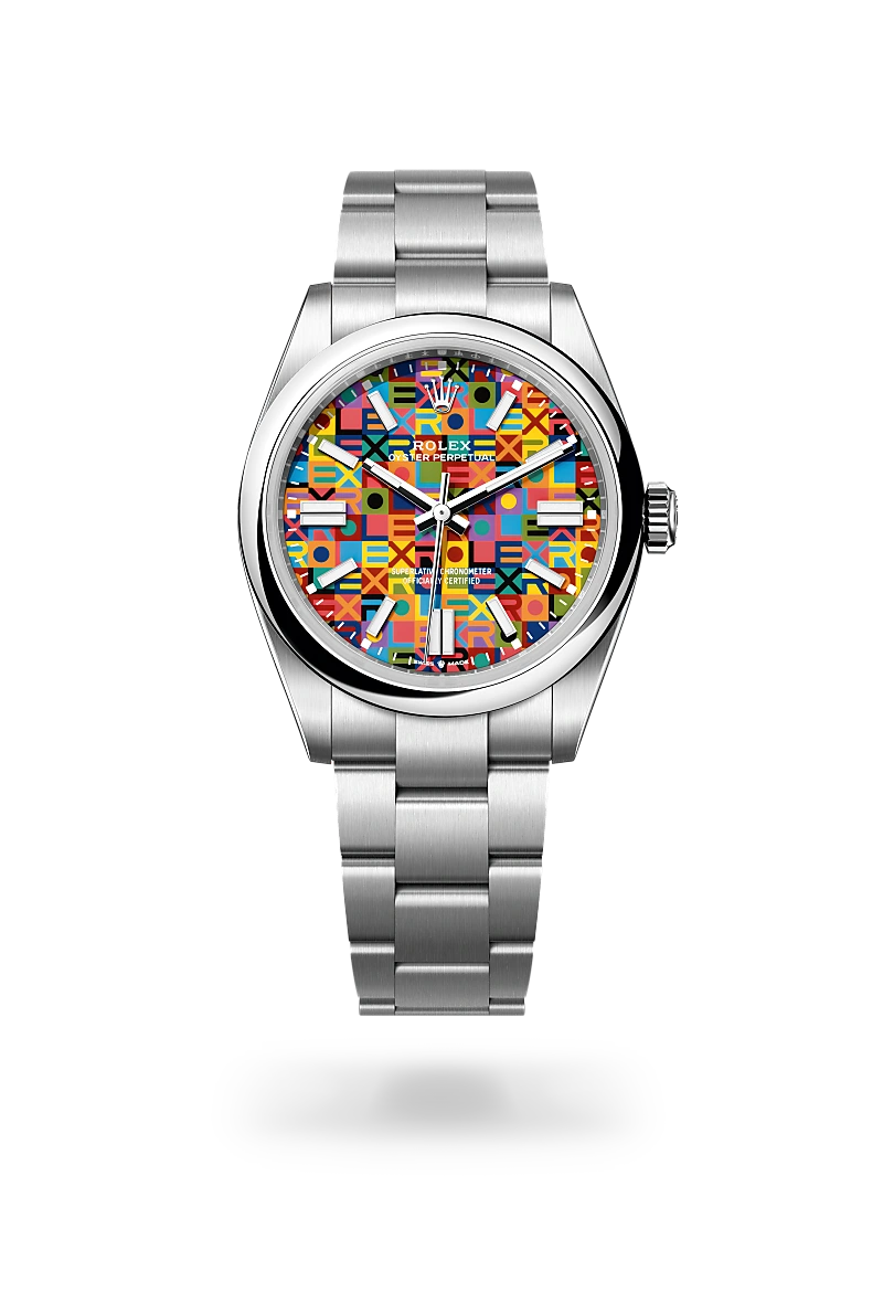 rolex oyster perpetual in oystersteel, m134300-0010 - Date & Time