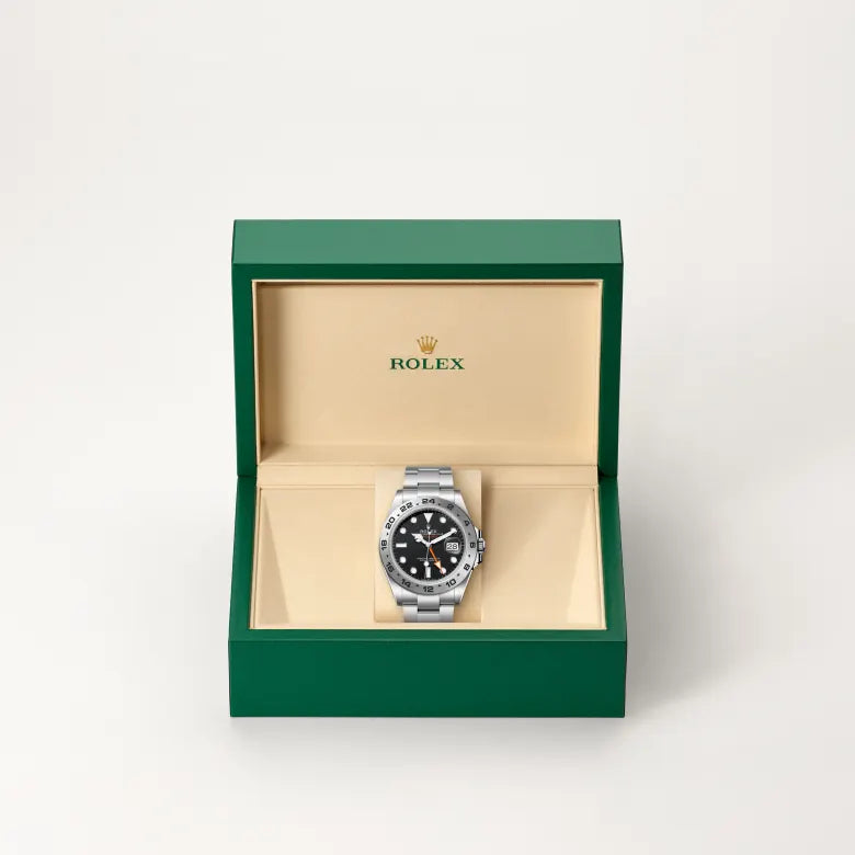 rolex explorer ii in oystersteel, m226570-0002 - Date & Time