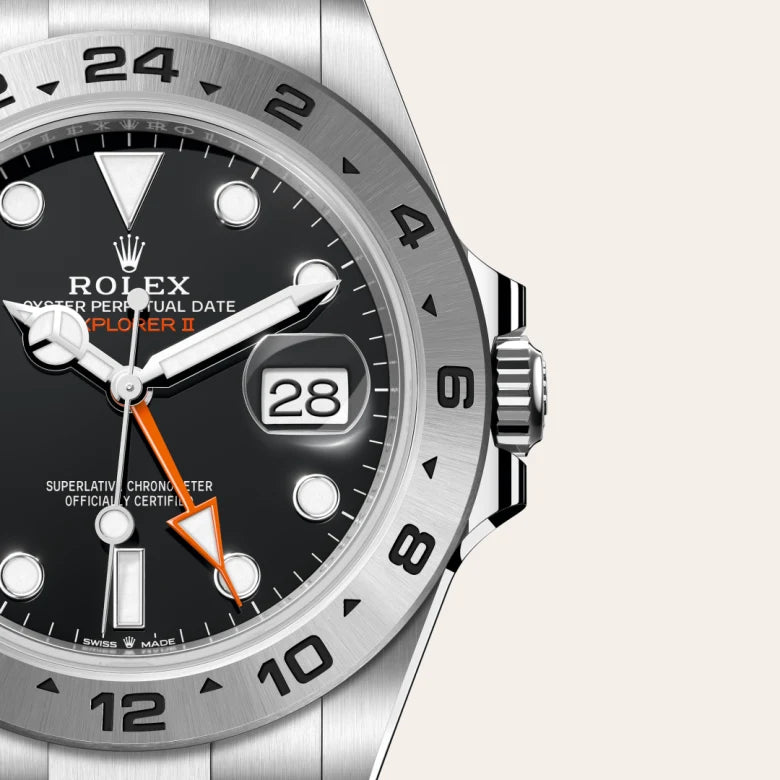 rolex explorer ii in oystersteel, m226570-0002 - Date & Time