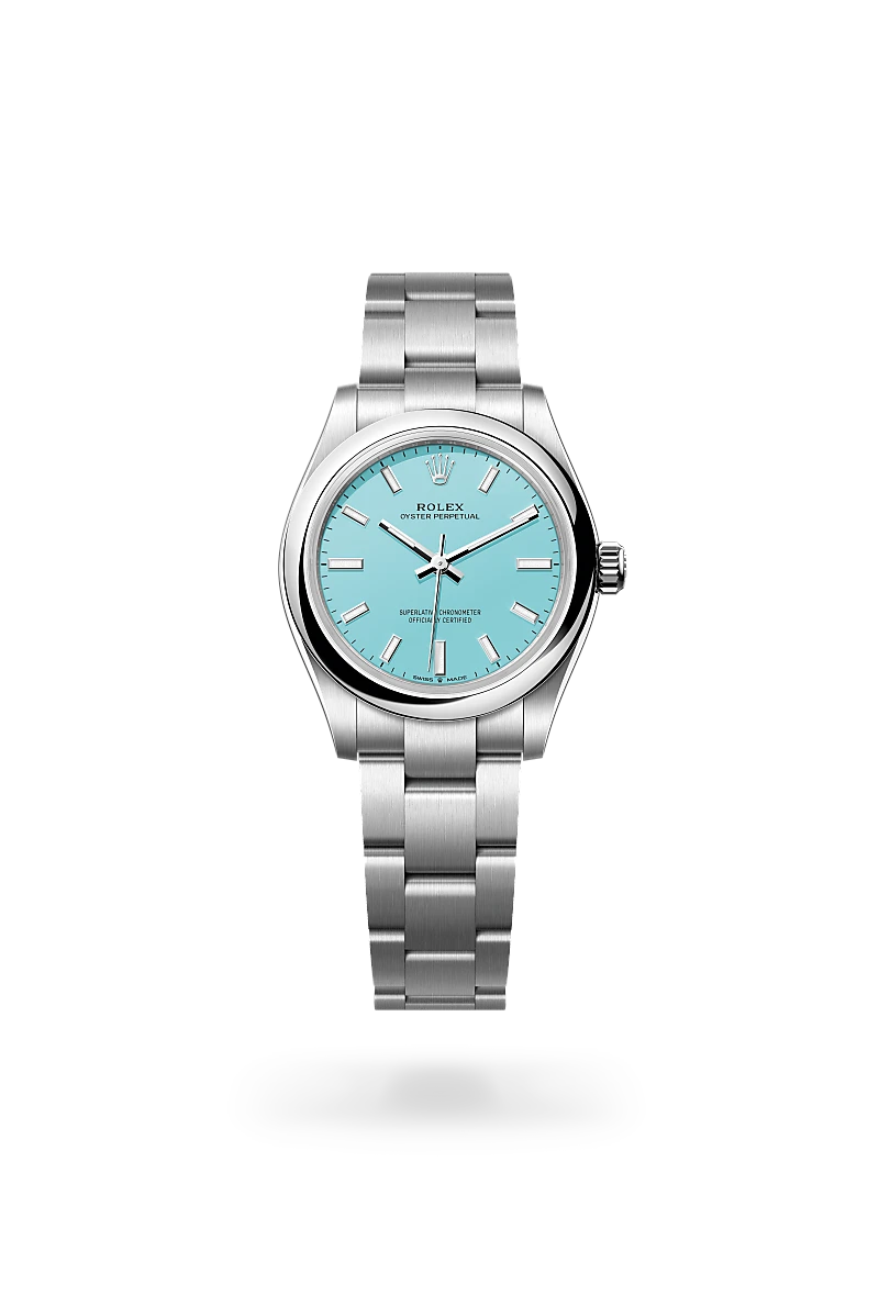 rolex oyster perpetual in oystersteel, m277200-0007 - Date & Time