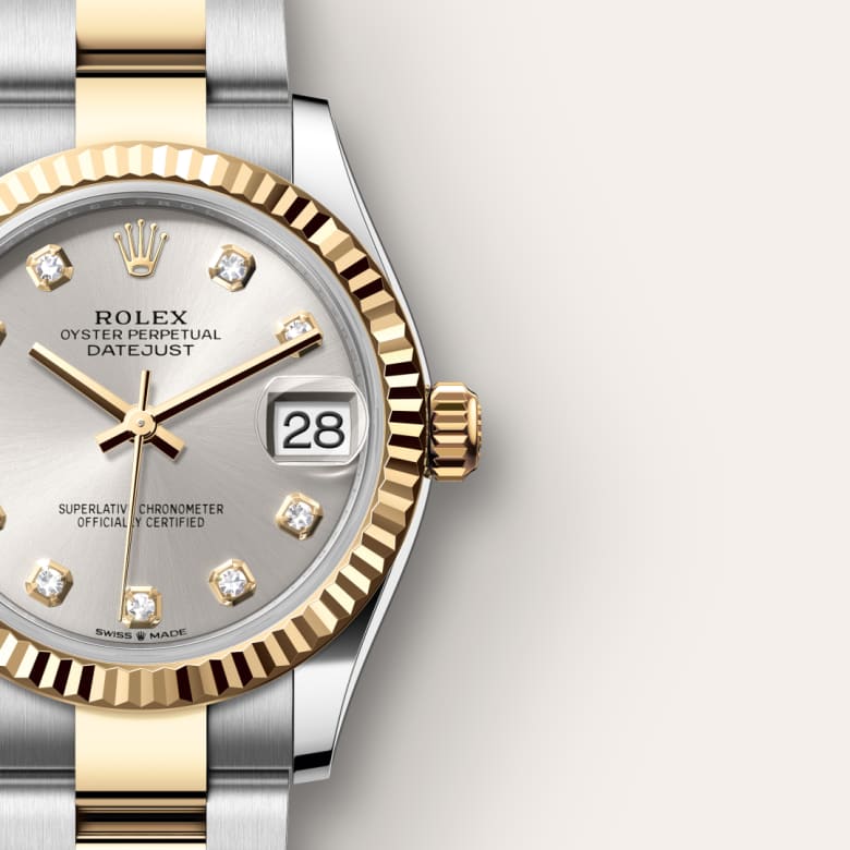 Rolex Datejust 31 in Yellow Rolesor - combination of Oystersteel