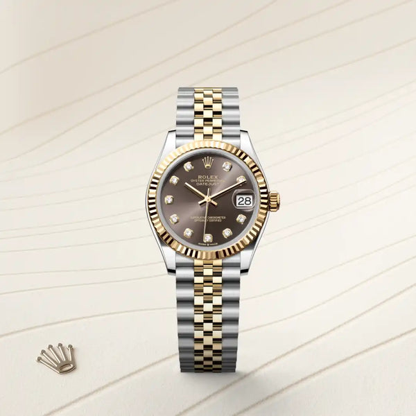 rolex datejust in yellow rolesor - combination of oystersteel and yellow gold, m278273-0022 - Date & Time
