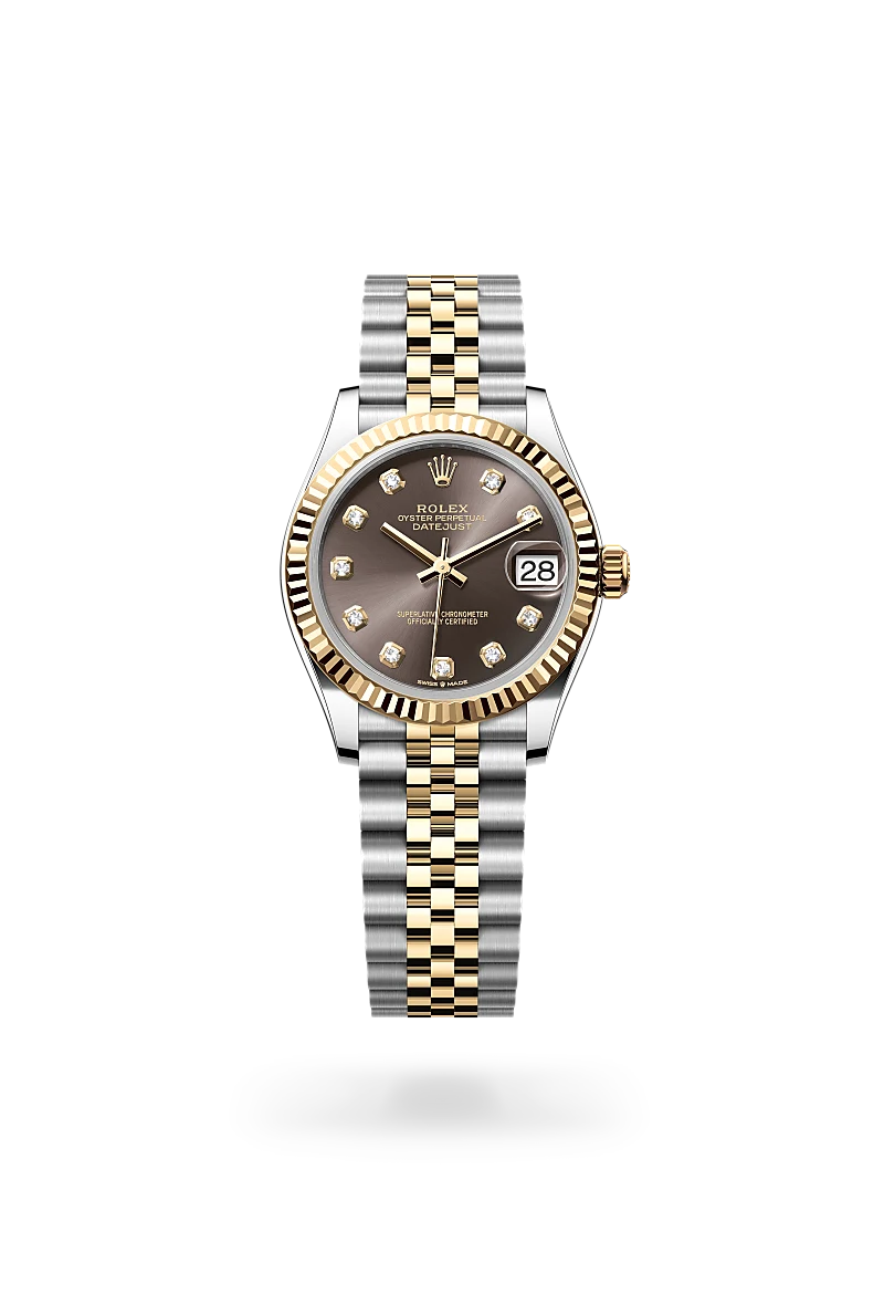 rolex datejust in yellow rolesor - combination of oystersteel and yellow gold, m278273-0022 - Date & Time