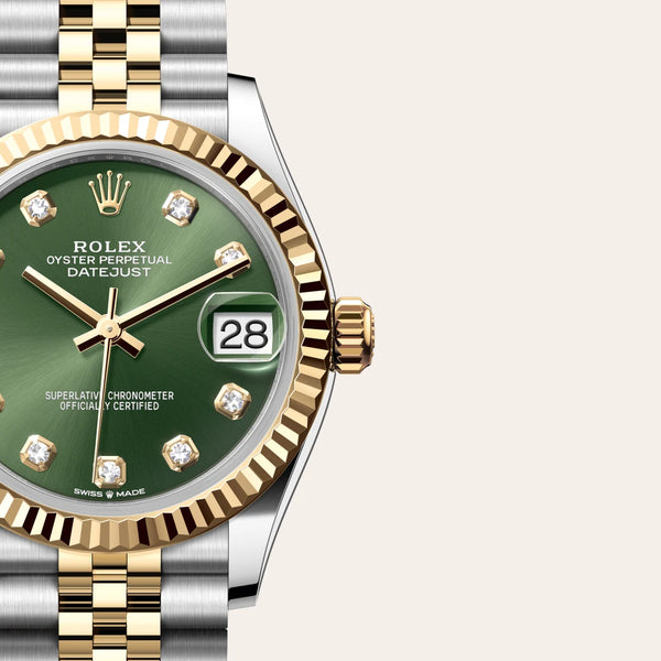 rolex datejust in yellow rolesor - combination of oystersteel and yellow gold, m278273-0030 - Date & Time