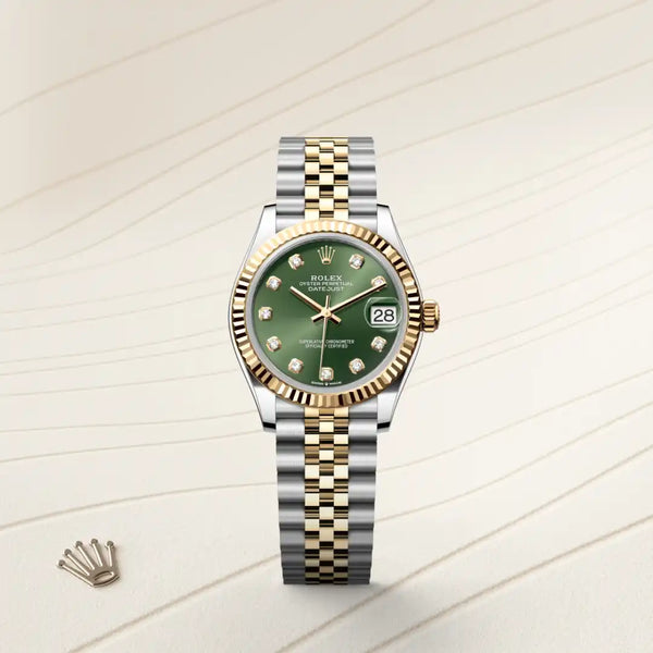 rolex datejust in yellow rolesor - combination of oystersteel and yellow gold, m278273-0030 - Date & Time