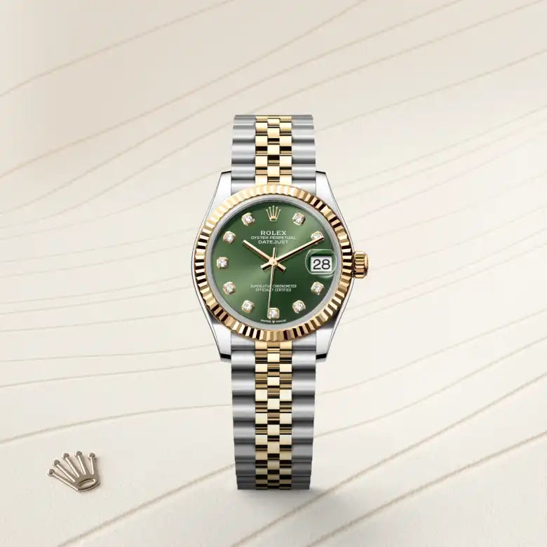 rolex datejust in yellow rolesor - combination of oystersteel and yellow gold, m278273-0030 - Date & Time