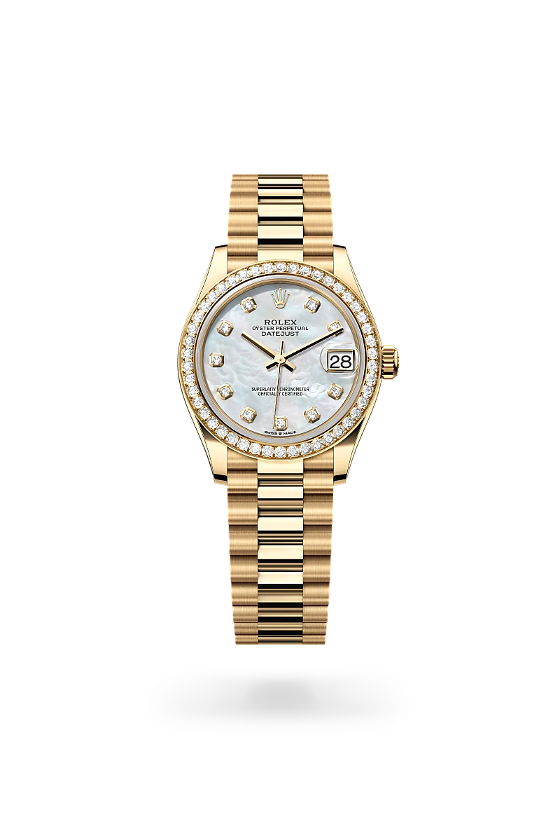 rolex datejust in 18 ct yellow gold, m278288rbr-0006 - Date & Time