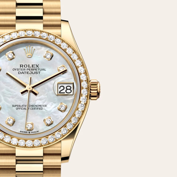 rolex datejust in 18 ct yellow gold, m278288rbr-0006 - Date & Time