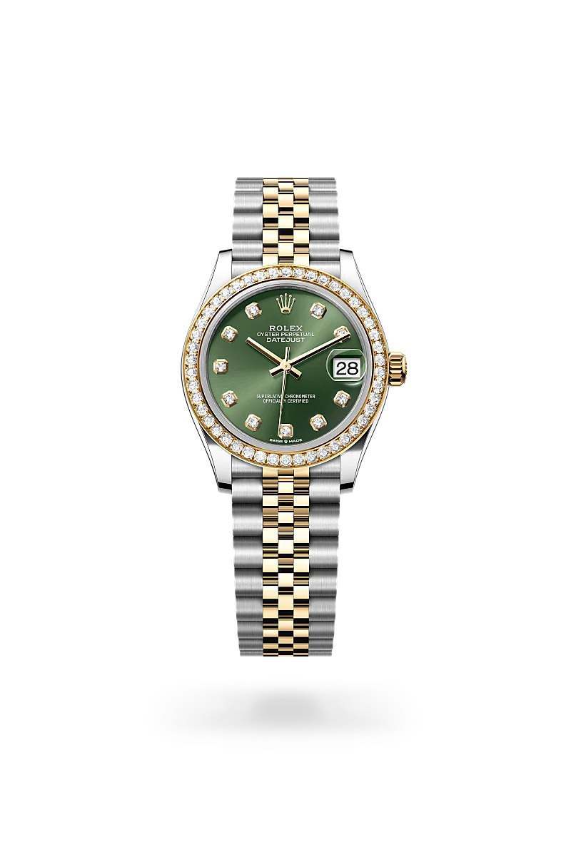 rolex datejust in yellow rolesor - combination of oystersteel and yellow gold, m278383rbr-0030 - Date & Time