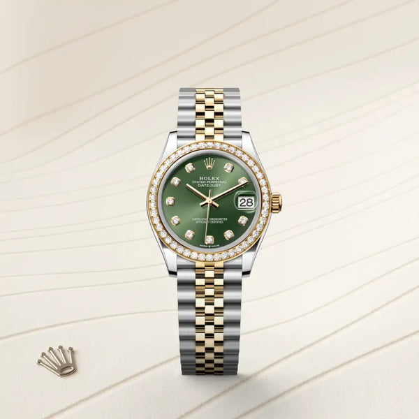 rolex datejust in yellow rolesor - combination of oystersteel and yellow gold, m278383rbr-0030 - Date & Time