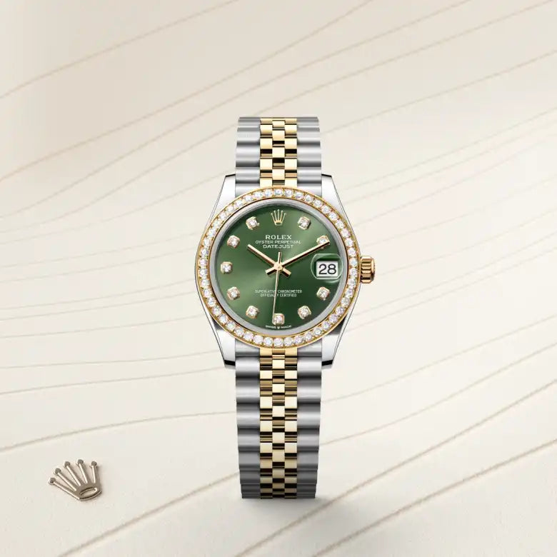 rolex datejust in yellow rolesor - combination of oystersteel and yellow gold, m278383rbr-0030 - Date & Time