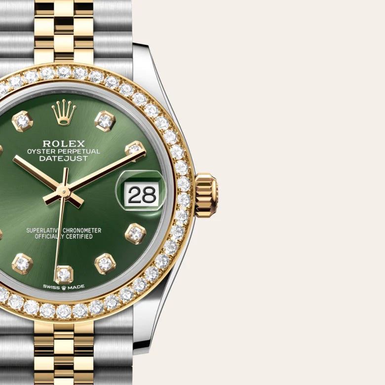 rolex datejust in yellow rolesor - combination of oystersteel and yellow gold, m278383rbr-0030 - Date & Time