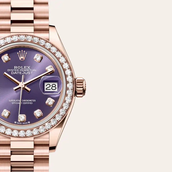 rolex lady-datejust in 18 ct everose gold, m279135rbr-0020 - Date & Time