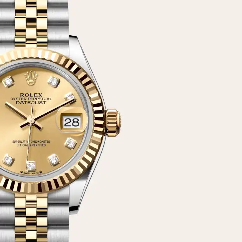 rolex lady-datejust in yellow rolesor - combination of oystersteel and yellow gold, m279173-0011 - Date & Time