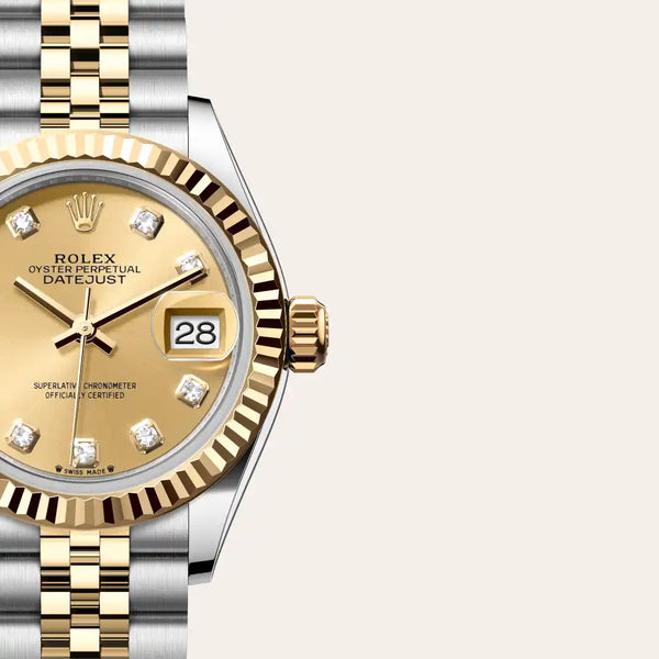rolex lady-datejust in yellow rolesor - combination of oystersteel and yellow gold, m279173-0011 - Date & Time