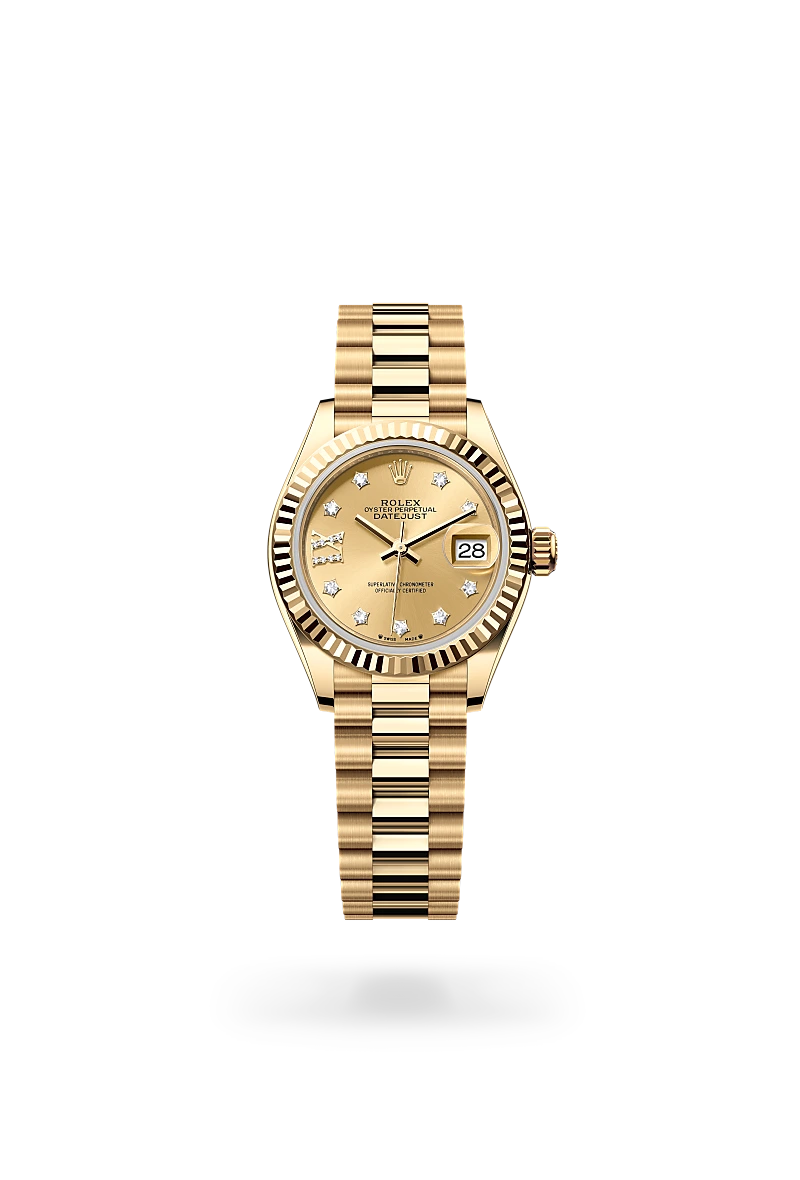 rolex lady-datejust in 18 ct yellow gold, m279178-0013 - Date & Time