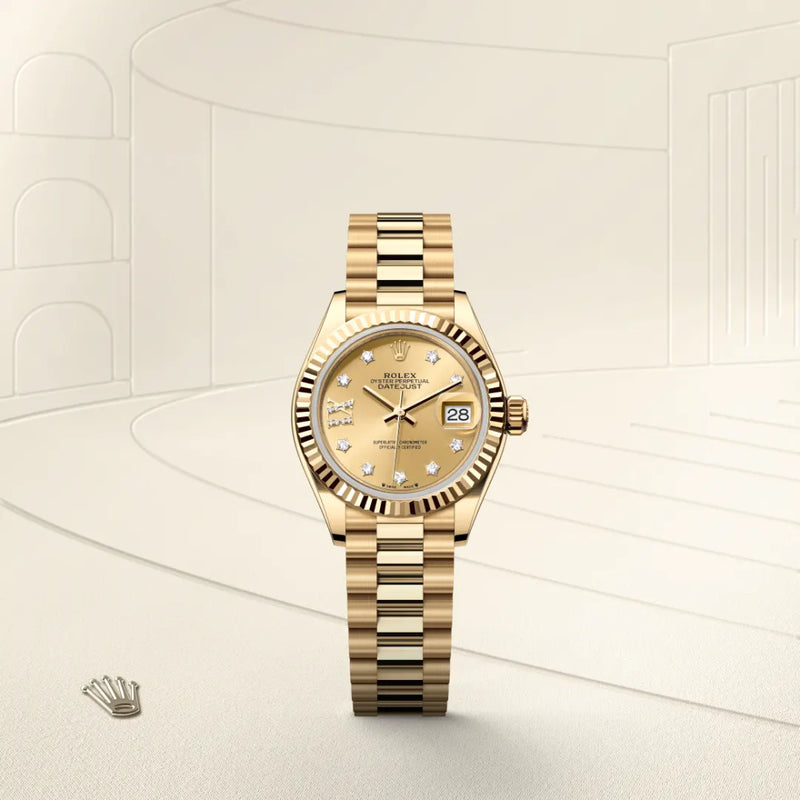 rolex lady-datejust in 18 ct yellow gold, m279178-0013 - Date & Time