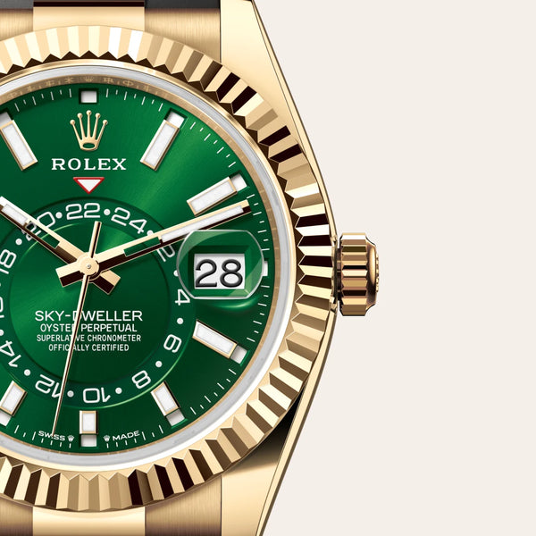 rolex sky-dweller in 18 ct yellow gold, m336238-0004 - Date & Time