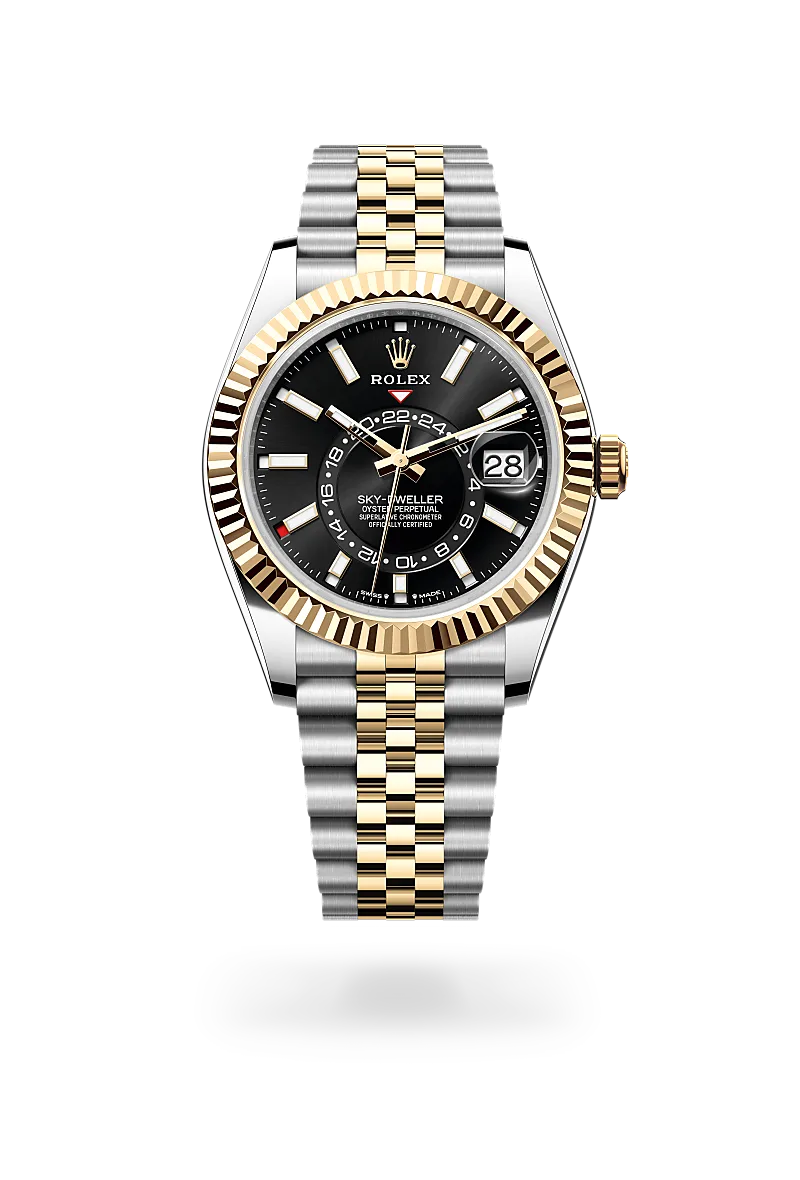 rolex sky-dweller in yellow rolesor - combination of oystersteel and yellow gold, m336933-0004 - Date & Time