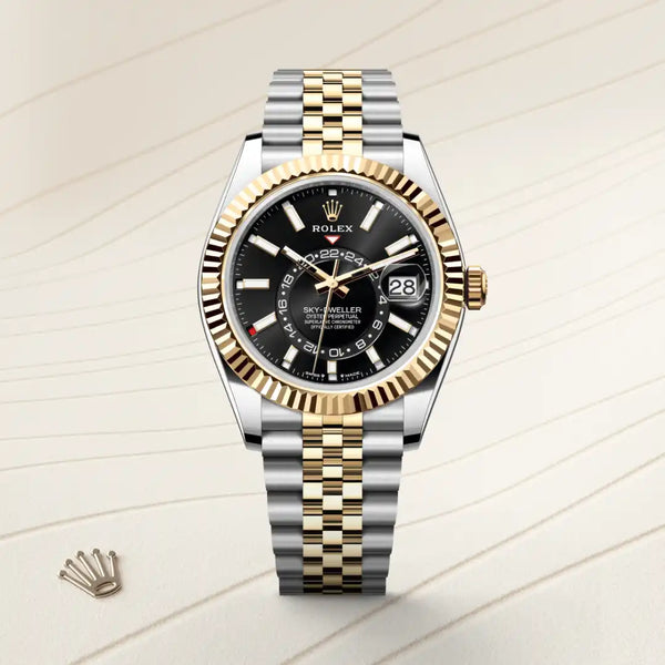 rolex sky-dweller in yellow rolesor - combination of oystersteel and yellow gold, m336933-0004 - Date & Time