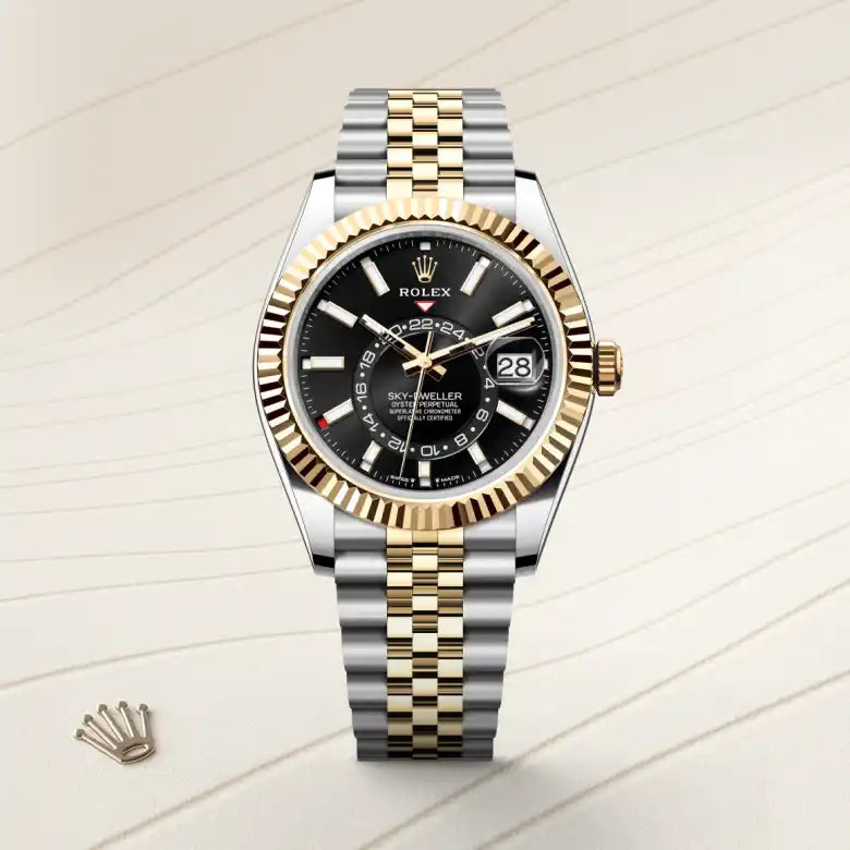 rolex sky-dweller in yellow rolesor - combination of oystersteel and yellow gold, m336933-0004 - Date & Time