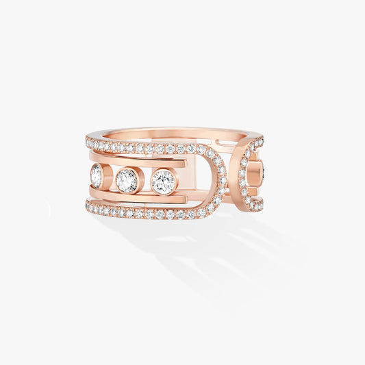 Pink Gold Diamond Ring