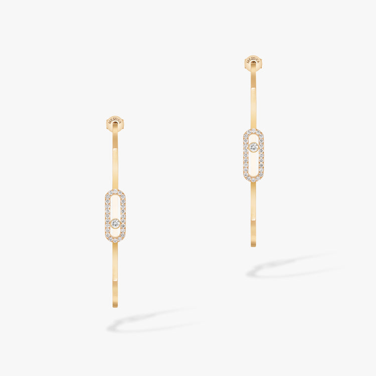 Yellow Gold Diamond Earrings