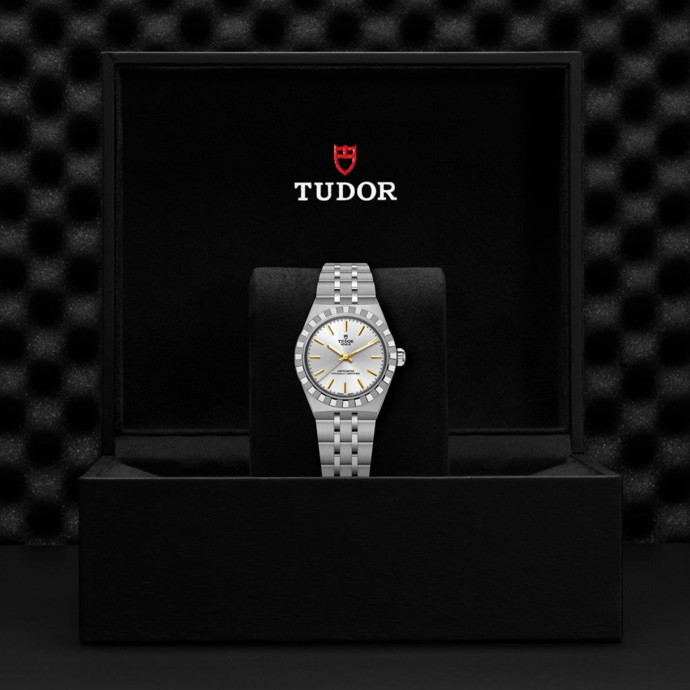Tudor watch in its presentation box