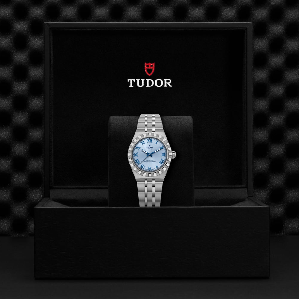 Tudor watch in its presentation box