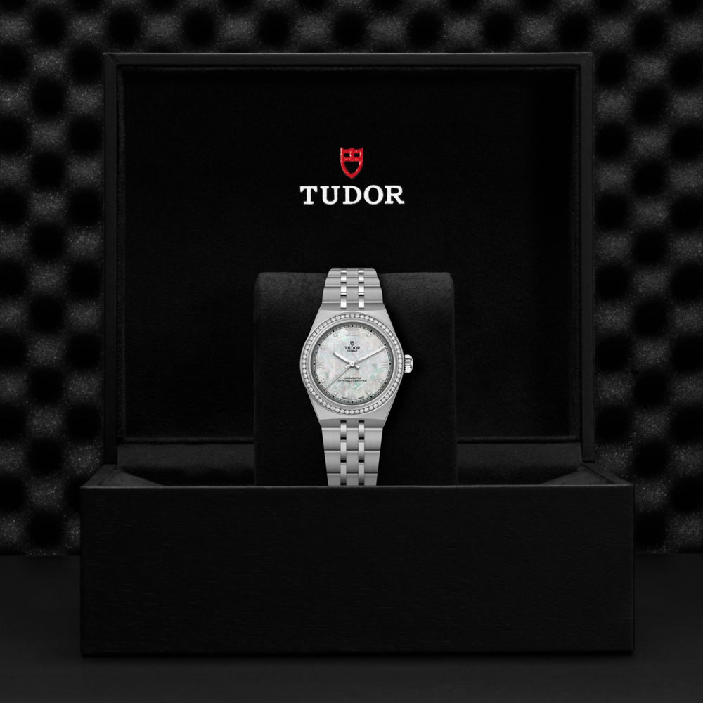 Tudor watch in its presentation box