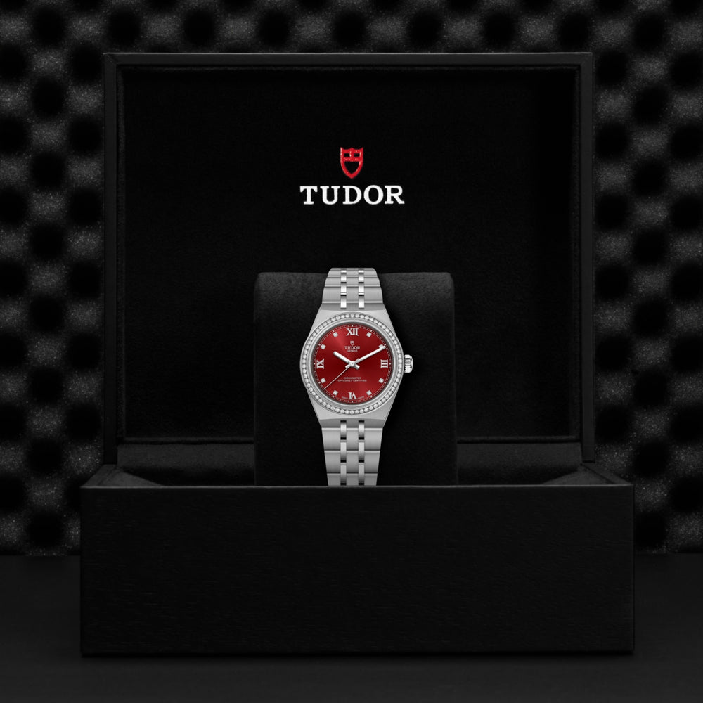 Tudor watch in its presentation box