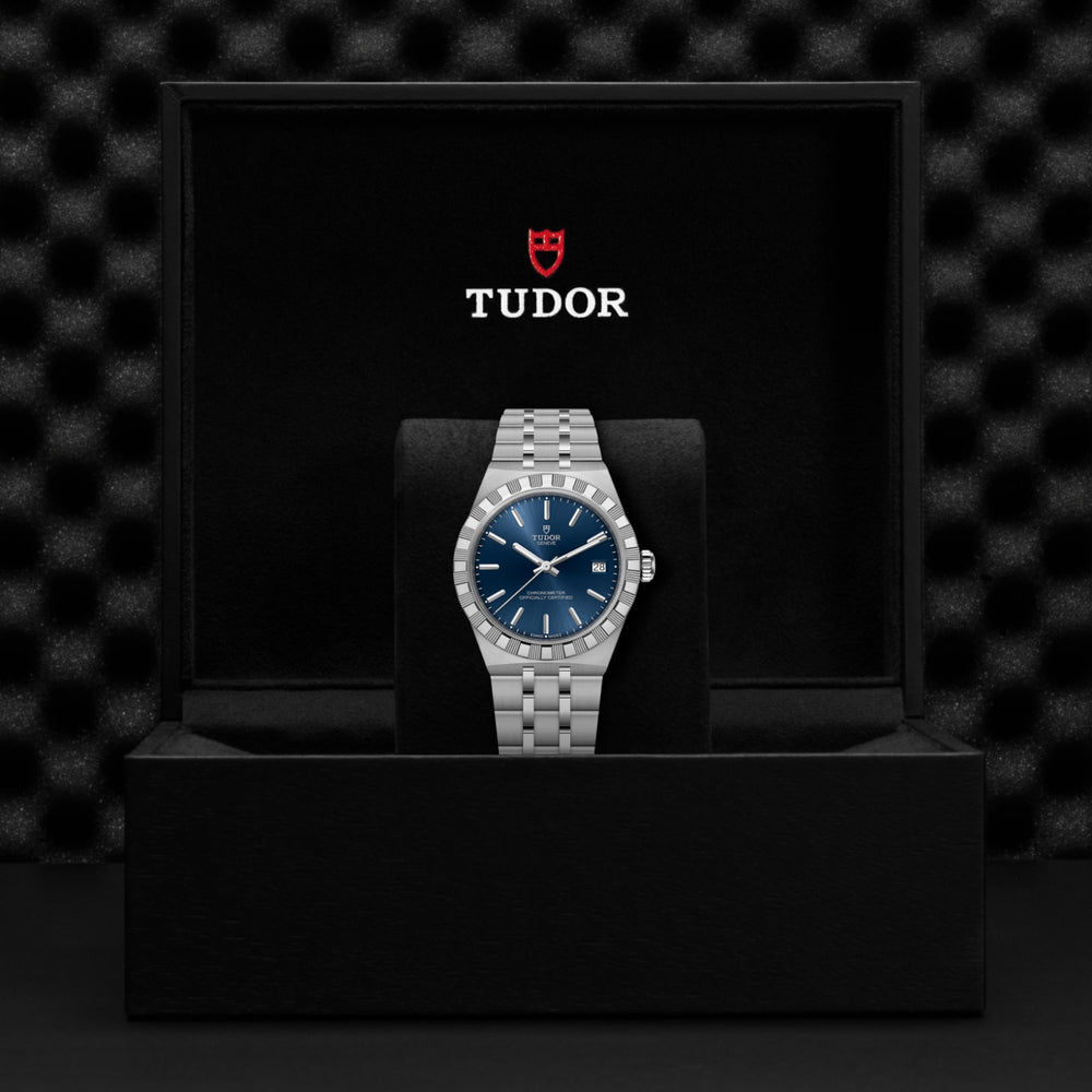 Tudor watch in its presentation box