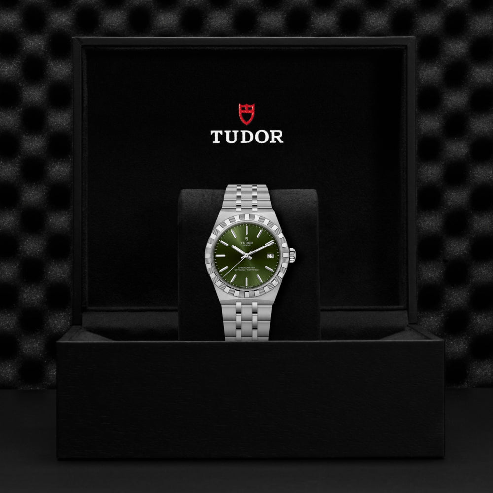 Tudor watch in its presentation box