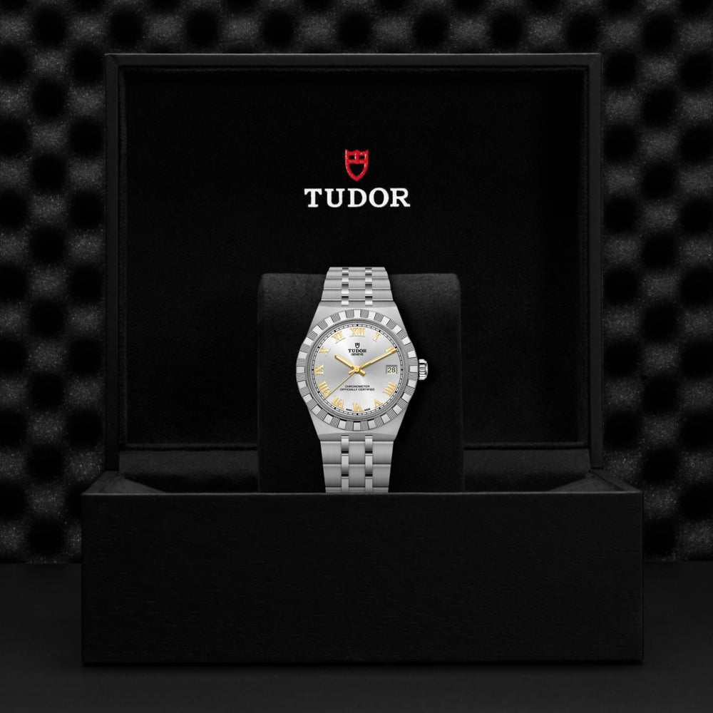 Tudor watch in its presentation box