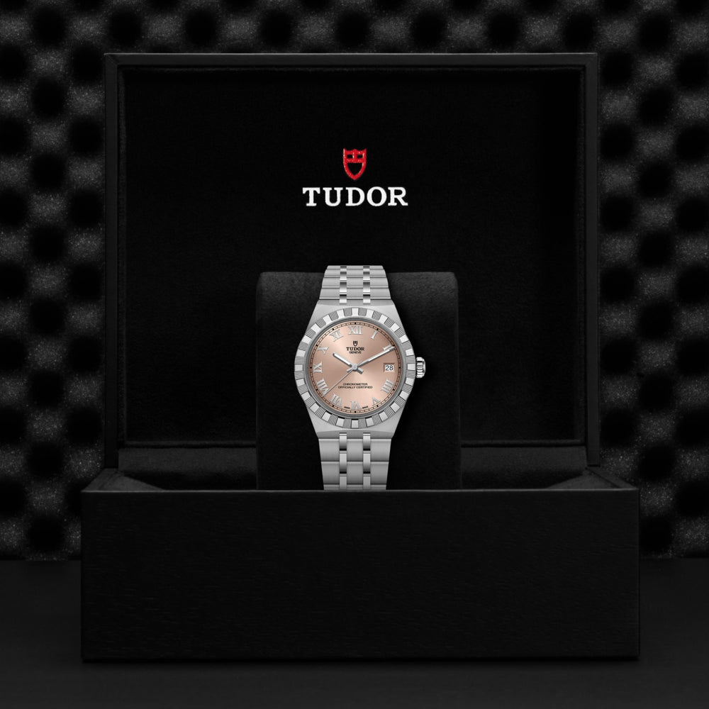 Tudor watch in its presentation box