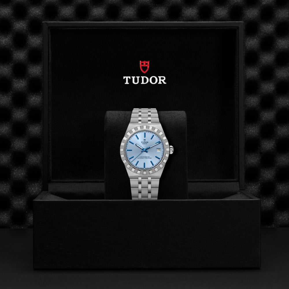 Tudor watch in its presentation box