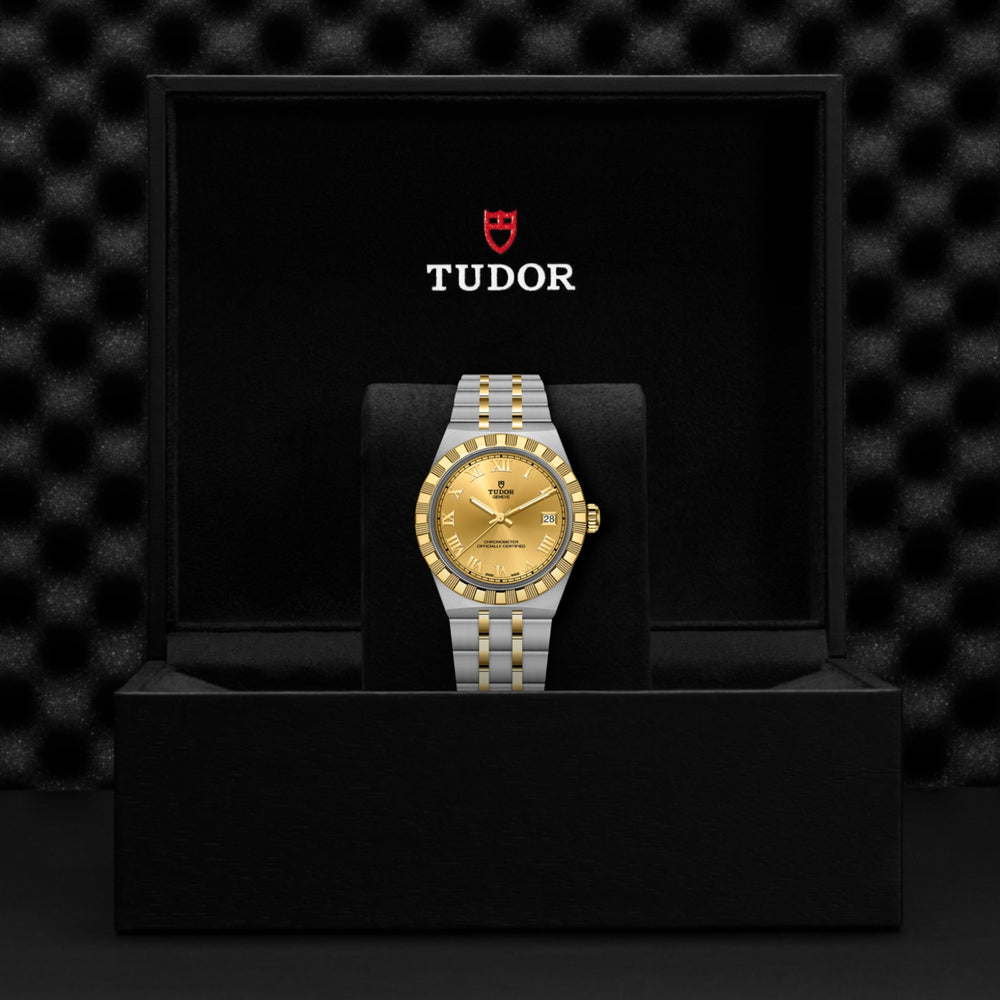 Tudor watch in its presentation box