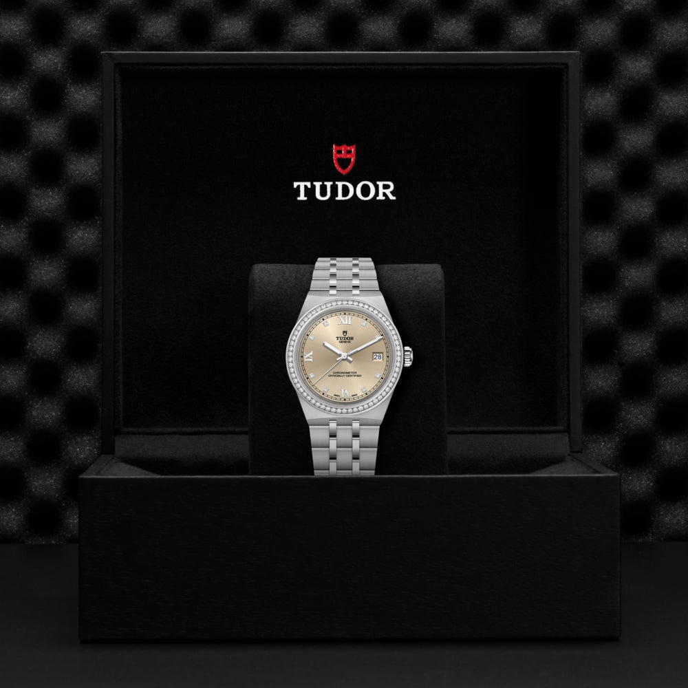 Tudor watch in its presentation box
