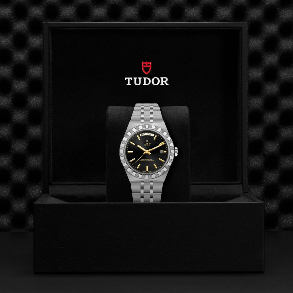 Tudor watch in its presentation box