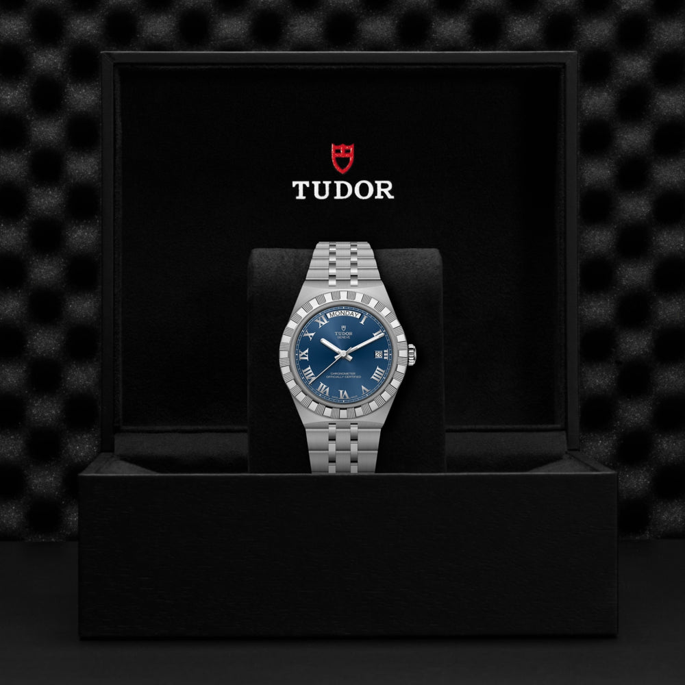 Tudor watch in its presentation box