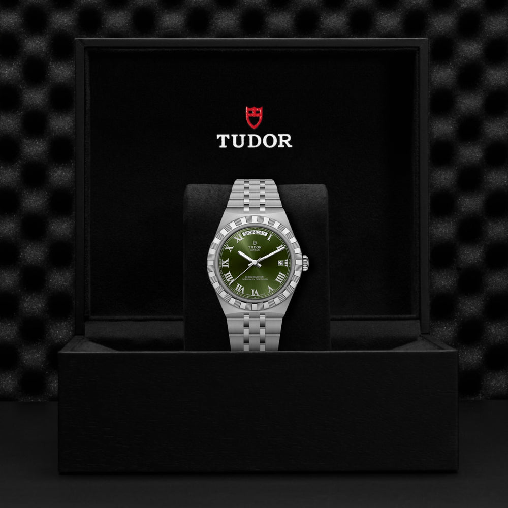 Tudor watch in its presentation box