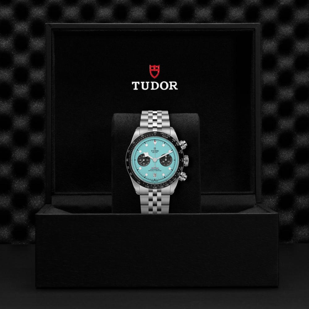 Tudor watch in its presentation box