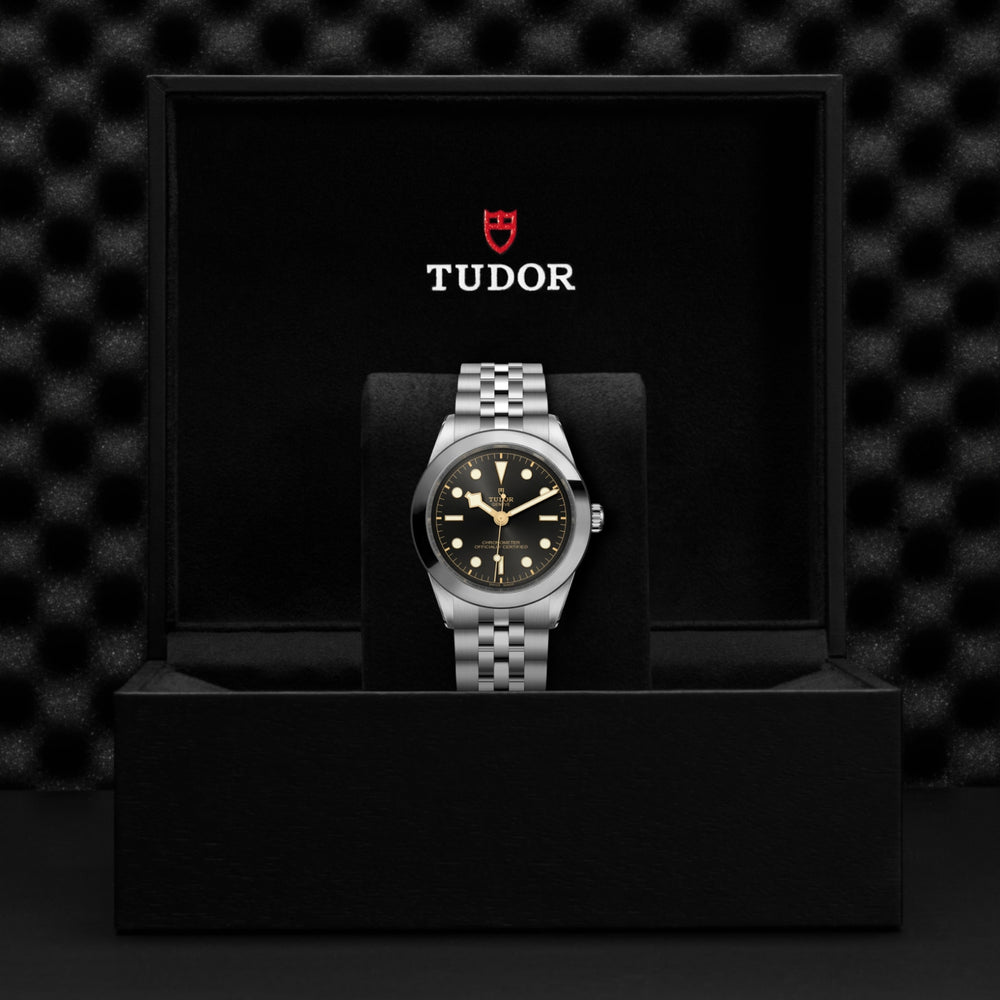 Tudor watch in its presentation box